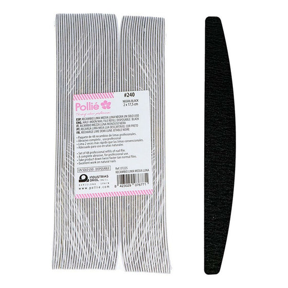 Lima de uñas Eurostil 48 REC.LIMA media luna (48 uds)