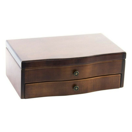 Caja-Joyero DKD Home Decor Marrón Madera MDF 28 x 17 x 10 cm