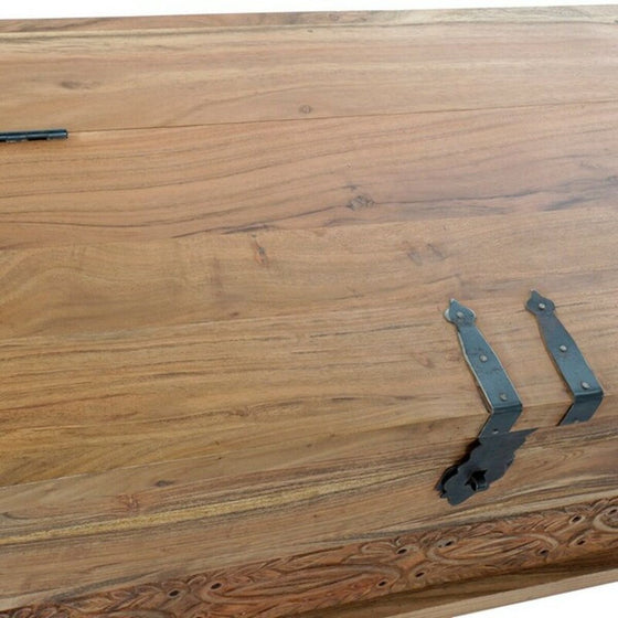 Arcón DKD Home Decor Natural Colonial Hierro Acacia 90 x 41 x 45 cm