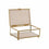 Caja-Joyero DKD Home Decor Beige Rosa Cristal Hierro Plástico 15 x 10 x 6 cm (2 Unidades)