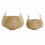 Juego de Cestas DKD Home Decor Ratán Bali (2 pcs) (25 x 25 x 22 cm) (35 x 35 x 37 cm)