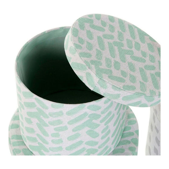 Juego de Cajas Decorativas DKD Home Decor Gris Rosa Naranja Verde Cartón 29 x 29 x 22 cm Moderno