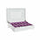 Caja-Joyero DKD Home Decor Relojes 29 x 20 x 9,5 cm Cristal Lila Blanco Madera MDF
