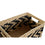 Juego de Cestas DKD Home Decor Natural Negro Marrón claro Fibra natural (41 x 30 x 23 cm)