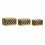 Juego de Cestas DKD Home Decor Natural Negro Marrón claro Fibra natural (41 x 30 x 23 cm)