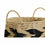 Juego de Cestas DKD Home Decor Natural Negro Marrón claro Fibra natural (30 x 30 x 30 cm)