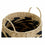 Juego de Cestas DKD Home Decor Natural Negro Marrón claro Fibra natural (30 x 30 x 30 cm)