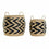 Juego de Cestas DKD Home Decor Natural Negro Marrón claro Fibra natural (30 x 30 x 30 cm)