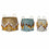 Juego de Cestas DKD Home Decor Bambú Bali Flecos (3 pcs)