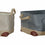 Juego de Cestas DKD Home Decor 40 x 30 x 24 cm Gris Beige Poliéster Marrón claro (3 Piezas)