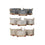 Juego de Cestas DKD Home Decor 40 x 30 x 24 cm Gris Beige Poliéster Marrón claro (3 Piezas)
