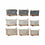 Juego de Cestas DKD Home Decor 40 x 30 x 24 cm Gris Beige Poliéster Marrón claro (3 Piezas)