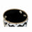 Cesta DKD Home Decor 8424001855759 38 x 38 x 45 cm Negro Poliéster Zig-zag Blanco Moderno Jute