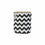 Cesta DKD Home Decor 8424001855759 38 x 38 x 45 cm Negro Poliéster Zig-zag Blanco Moderno Jute