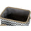 Juego de Cestas DKD Home Decor 36 x 31 x 20 cm Gris Poliéster Zig-zag Blanco Jute Boho