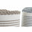 Juego de Cestas DKD Home Decor Rayas Negro Gris Marrón 30 x 30 x 30 cm Blanco Boho (2 Unidades) (4 pcs)