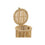 Juego de Cestos DKD Home Decor Natural Cuerda Bambú (44 x 44 x 60 cm) (2 Piezas)