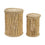 Juego de Cestos DKD Home Decor Natural Cuerda Bambú (44 x 44 x 60 cm) (2 Piezas)