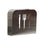 Servilletero DKD Home Decor Cubiertos Plateado Acero Inoxidable 15 x 4 x 12,5 cm