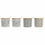 Azucarero DKD Home Decor Beige Gris Natural Bambú Gres 4 Piezas 9,5 x 9,5 x 9,5 cm