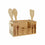 Cesta Multiusos DKD Home Decor 30,5 x 15,5 x 15 cm Natural Negro