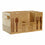 Cesta Multiusos DKD Home Decor 30,5 x 15,5 x 15 cm Natural Negro
