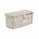Cesta DKD Home Decor Mimbre Pícnic Beige Poliéster Blanco (44 x 28 x 19 cm)