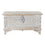 Arcón DKD Home Decor 88 x 40 x 45 cm Blanco Latón Madera de mango