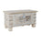 Arcón DKD Home Decor Blanco Latón Madera de mango 89 x 40 x 48 cm
