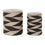Cesto para la Ropa Sucia DKD Home Decor Negro Natural Madera MDF 41 x 41 x 51 cm