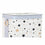 Juego de Cestos DKD Home Decor Estrellas Bambú Fieltro (41 x 31 x 42 cm) (4 Piezas)