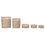 Juego de Cestos DKD Home Decor Natural Poliéster Mimbre (51 x 37 x 56 cm) (5 Piezas)