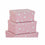 Set de Cajas Organizadoras Apilables DKD Home Decor Blanco Infantil Rosa claro Cartón (43,5 x 33,5 x 15,5 cm)