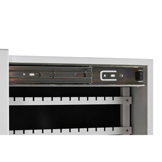 Joyero de Pie DKD Home Decor Espejo Terciopelo MDF Tradicional (35,7 x 35,8 x 154 cm)