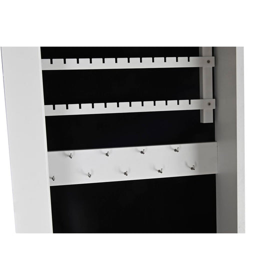 Joyero de Pie DKD Home Decor Espejo Terciopelo MDF Tradicional (35,7 x 35,8 x 154 cm)