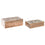 Caja-Joyero DKD Home Decor Marrón Madera de mango 25 x 17 x 9 cm Marrón oscuro (2 Unidades)