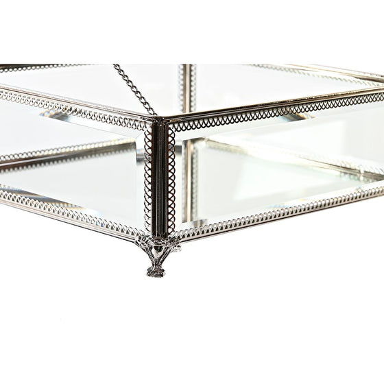 Caja-Joyero DKD Home Decor Cristal Metal (25 x 21 x 10 cm)