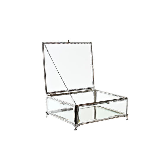 Caja-Joyero DKD Home Decor Cristal Metal (25 x 21 x 10 cm)
