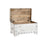 Baúl DKD Home Decor Blanco Marrón claro Madera de mango 78,7 x 43 x 45,7 cm