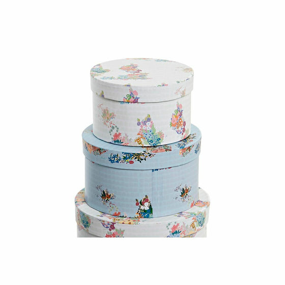 Set de Cajas Organizadoras Apilables DKD Home Decor Cartón Urbano 37,5 x 37,5 x 18 cm