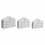 Juego de Cajas Decorativas DKD Home Decor Mascotas Blanco Metal Cartón 28 x 9,5 x 20 cm