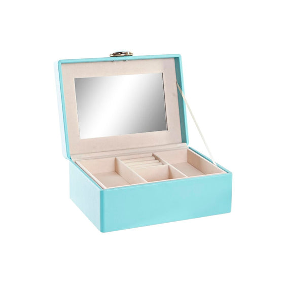 Caja-Joyero DKD Home Decor 23 x 17 x 10 cm Verde Poliuretano Madera MDF