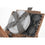 Cesta DKD Home Decor Pícnic Natural Gris Madera Mimbre (40 x 28 x 19 cm)