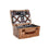 Cesta DKD Home Decor Pícnic Natural Azul Mimbre (48 x 32 x 22 cm)