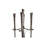 Utensilios para Chimenea DKD Home Decor Acero Inoxidable Aluminio (20 x 20 x 78 cm)
