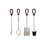 Utensilios para Chimenea DKD Home Decor Acero Inoxidable Aluminio (15 x 15 x 62 cm)