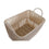 Juego de Cestas DKD Home Decor Beige Metal Algodón (39 x 29 x 31 cm)
