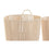 Juego de Cestas DKD Home Decor Beige Metal 42 x 42 x 51 cm