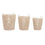 Juego de Cestas DKD Home Decor Beige Metal 42 x 42 x 51 cm