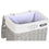 Juego de Cestos DKD Home Decor Gris Poliéster Mimbre (44 x 34 x 56 cm)